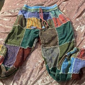 Patchwork Multicolor Joggers